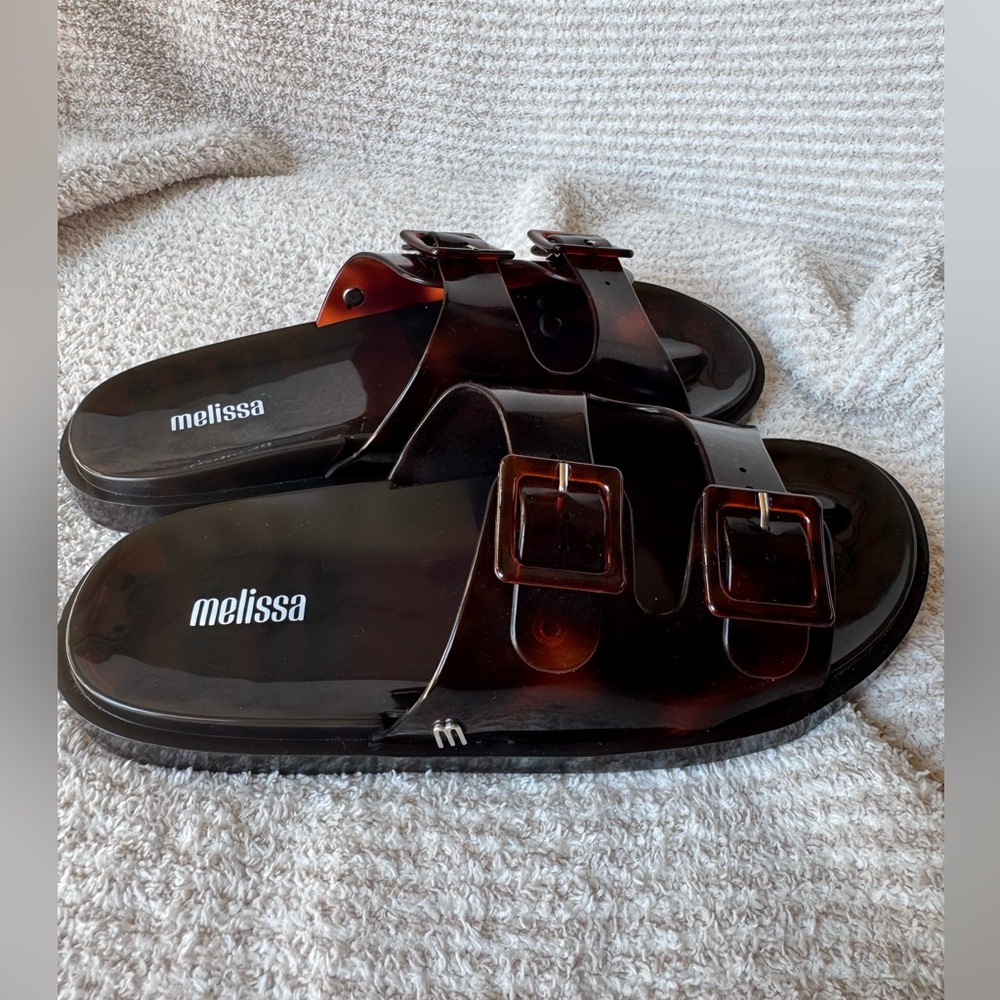 Melissa Tortoise Shell Slide Sandals